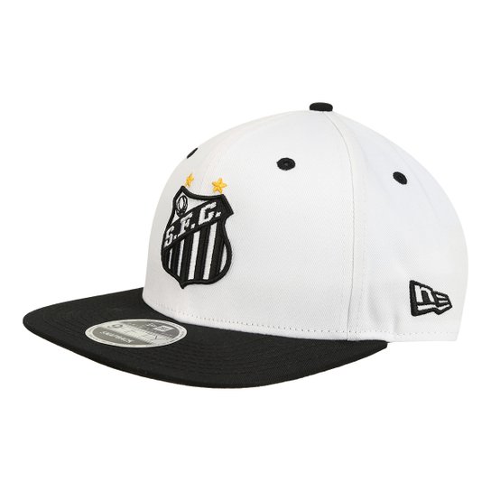Boné New Era Aba Reta Santos Masculino - Branco