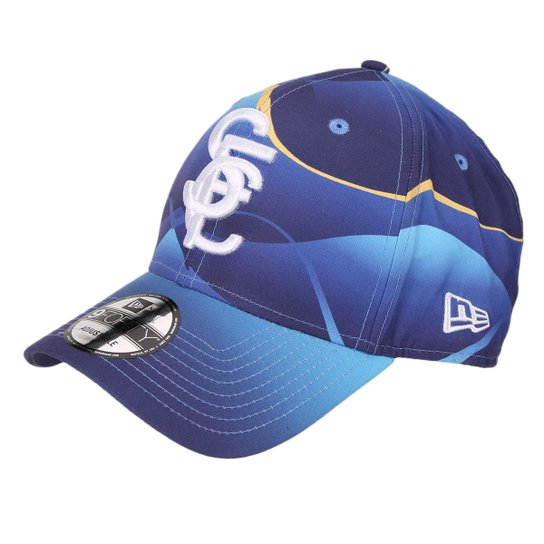 Boné New Era Santos Aba Curva Sublima 940 HP - Azul
