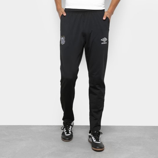 Calça Santos 2019 Viagem Umbro Masculina - Preto