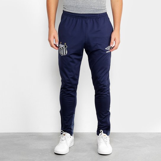Calça Santos Treino 2018 Umbro Masculina - Marinho+Azul
