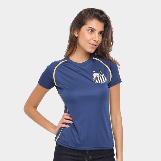 Camisa Santos 2008 s/n° Feminina - Marinho
