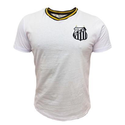 Camisa Santos Clube Branca Algodão - Masculino - Branco