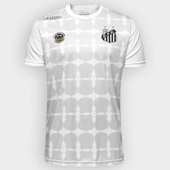 Camisa Santos Edição Limitada Torcedor Kappa Masculina - Branco