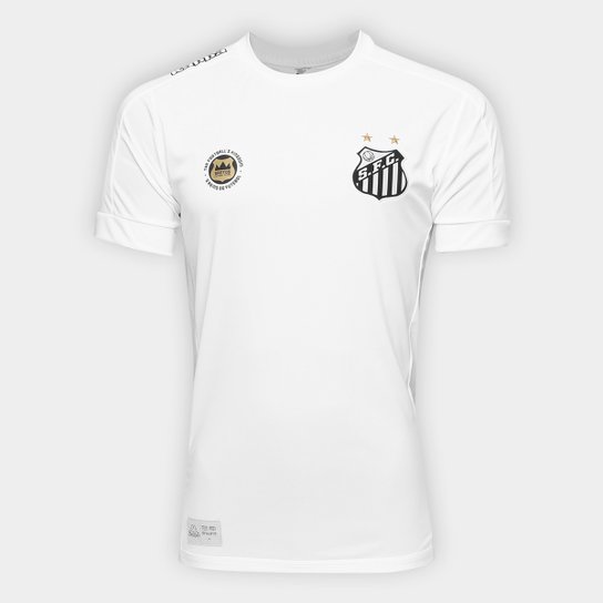 Camisa Santos I 17/18 s/nº Réplica - Torcedor Kappa Masculina - Branco