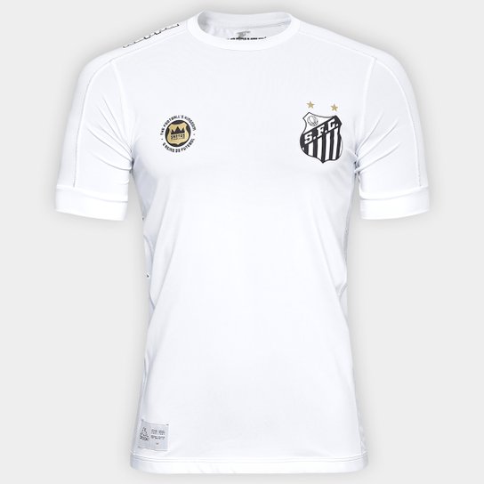 Camisa Santos Kombat I 17/18 s/nº Jogador Kappa Masculina - Branco