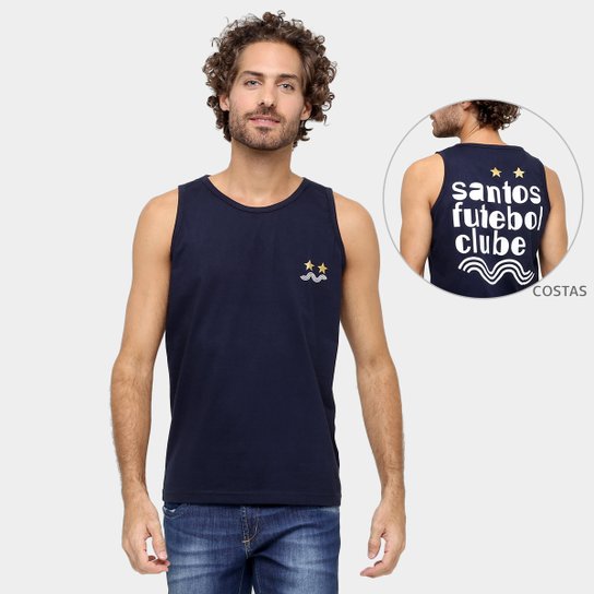 Camiseta Regata Santos Futebol Clube II Masculina - Marinho