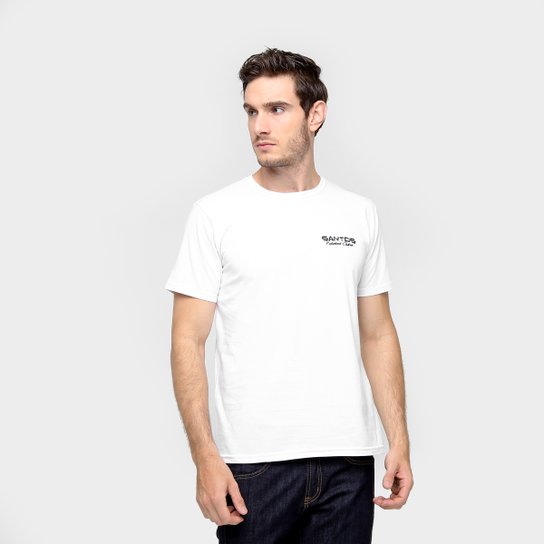 Camiseta Santos Futebol Clube Masculina - Branco