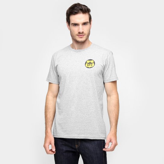 Camiseta Santos - O Reino do Futebol Masculina - Mescla