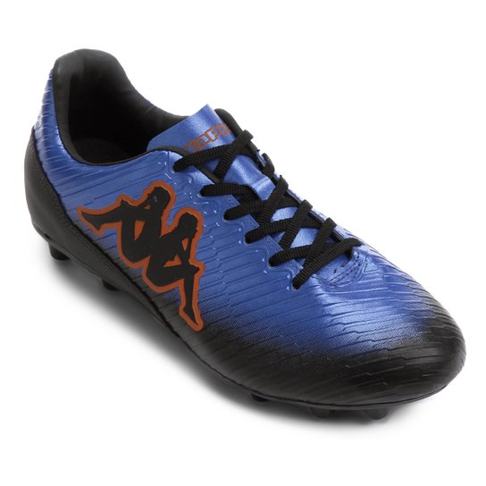 Chuteira Campo Kappa Tibre - Azul+Laranja
