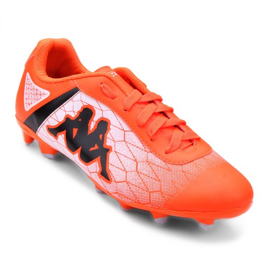 Chuteira Campo Kappa Torpedo Masculina - Laranja+Branco