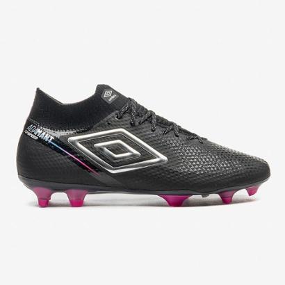 Chuteira Campo Umbro Adamant Top Speed Pro Unissex - Preto+Cinza