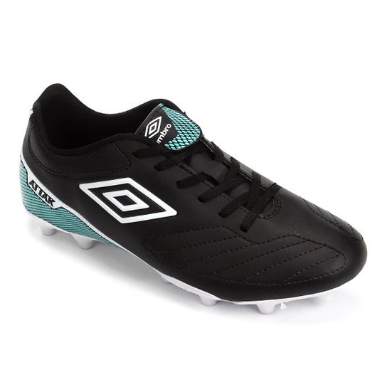 Chuteira Campo Umbro Attak 2 - Preto+verde