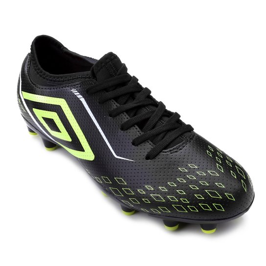 Chuteira Campo Umbro Velox - Preto+verde