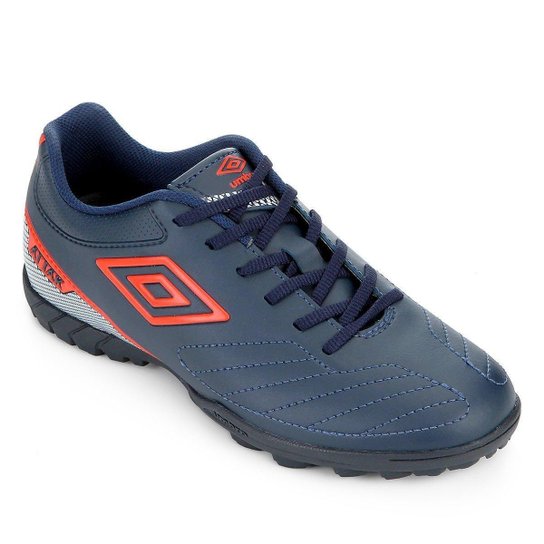 Chuteira Society Umbro Attak 2 - Marinho+Prata