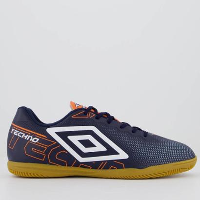 Chuteira Umbro Techno Futsal - Azul+Marinho