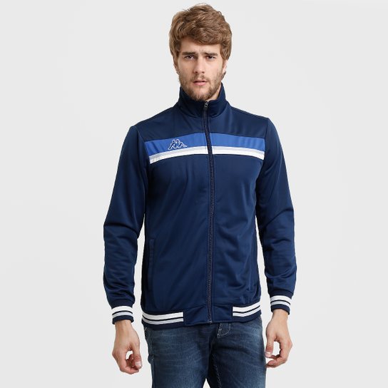 Jaqueta Kappa Kobalt Masculina - Marinho+Branco