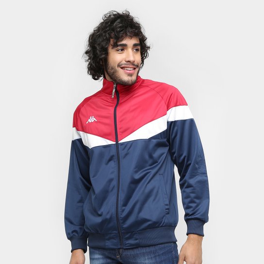 Jaqueta Kappa Turk 17 Masculina - Marinho+Vermelho