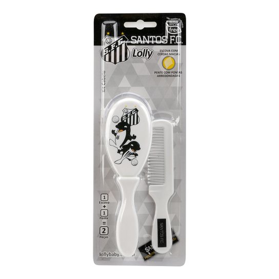 Kit Cabelo Santos Lolly Baby - Preto+Branco