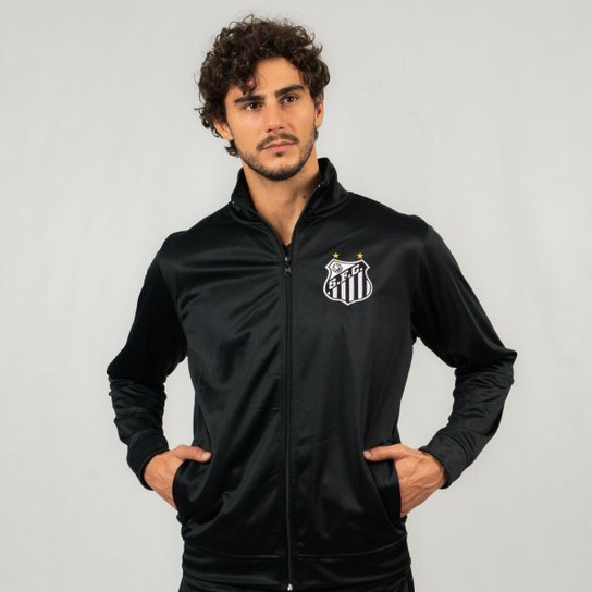 Agasalho Moletom Santos Oficial Esportivo Sintético