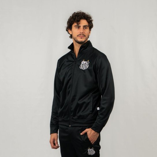 Agasalho Moletom Santos Oficial Esportivo Sintético