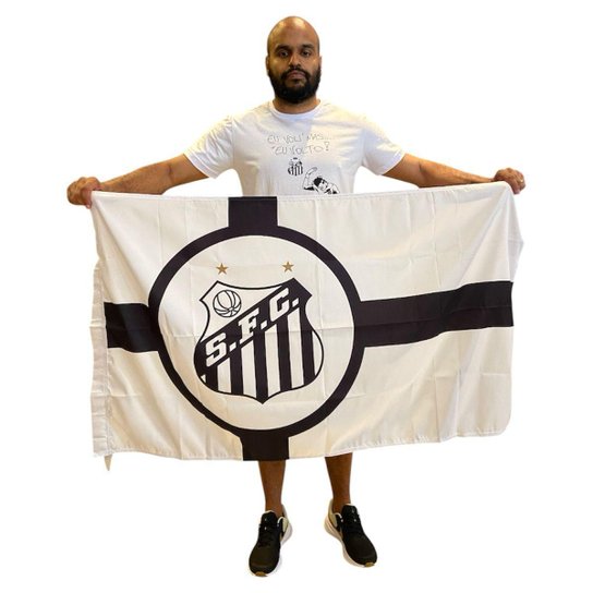 Bandeira Santos Oficial Licenciada 1 Face 71 X1,28