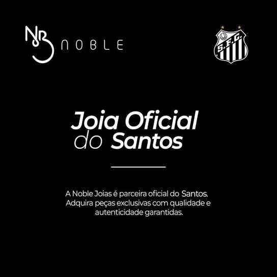 Berloque Prata 925 Separador Escudo Santos FC Oficial Compatível Pulseiras Estilo Pandora