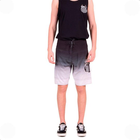 Bermuda Água Santos Oficial Sublimada Masculina