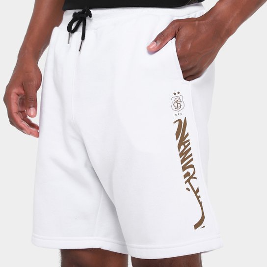 Bermuda de Moletom Santos Futebol Arte Masculina