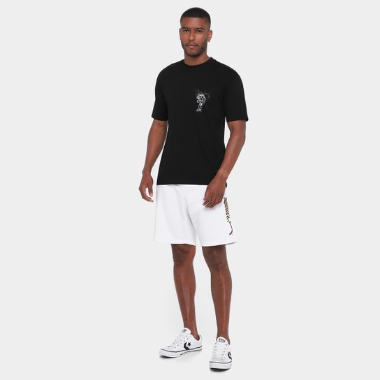 Bermuda de Moletom Santos Futebol Arte Masculina