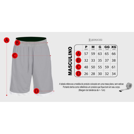 Bermuda do Santos Quebrada - Jotaz - Produto Oficial - Masculino - G