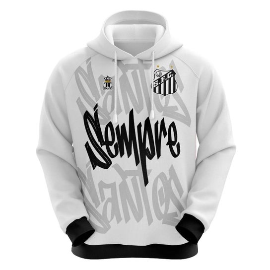 Blusa | Agasalho do Santos Sempre Santos com Capuz e Canguru - Oficial