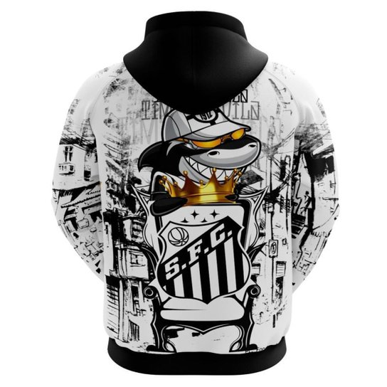 Blusa do Santos com capuz - Time da Vila - Produto Oficial - Masculino - GG
