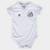 Body Infantil Santos Premium Santos - Branco+Preto