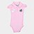 Body Santos Curto Polo Torcida Baby Menina - Rosa