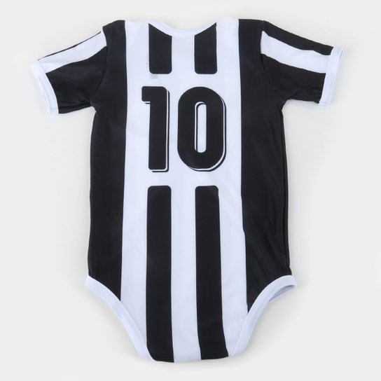 Body Santos Infantil Torcida Baby Listrado Proteção UV