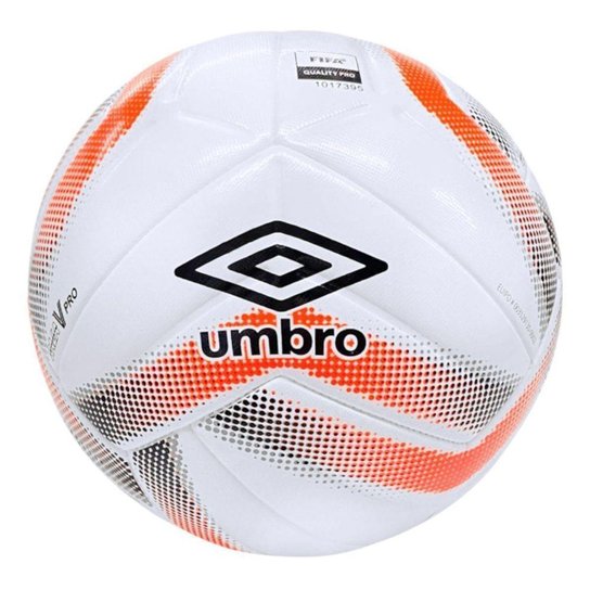 Bola De Futsal Umbro Sala V Pro LNF - Branco e Laranja 4