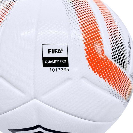Bola De Futsal Umbro Sala V Pro LNF - Branco e Laranja 4
