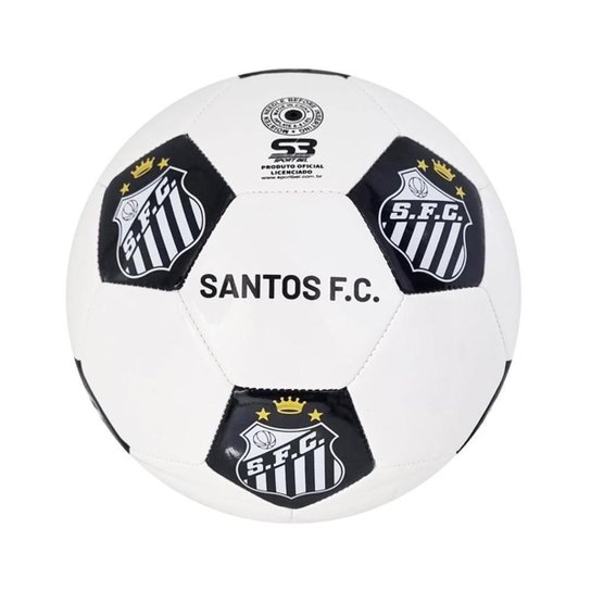 BOLA FUTEBOL DE CAMPO BEL WATCH SANTOS F.C - BCO/PTO UN