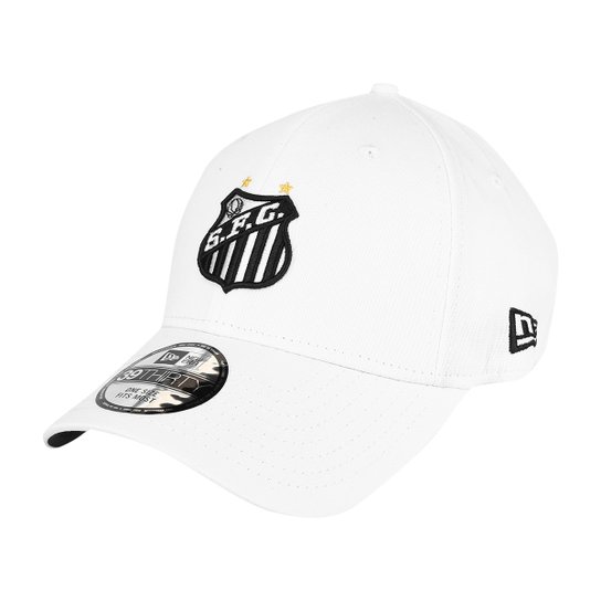 Boné New Era Santos Basic 3930 Aba Curva - Branco