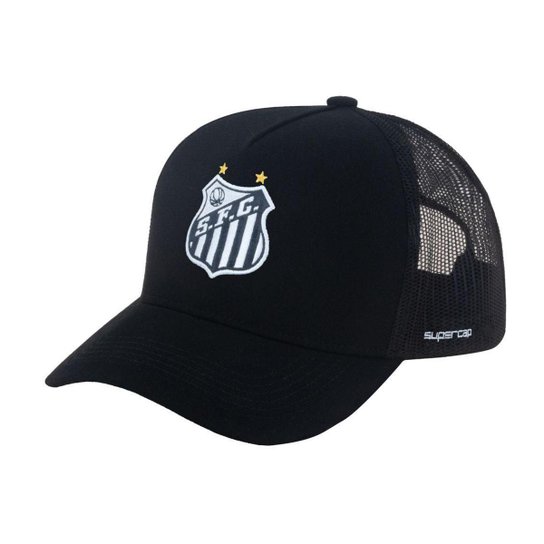 Boné Santos Supercap Trucker Bordado Frontal Masculino