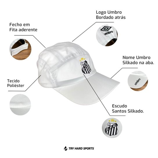 Boné Santos Treino Unisex 2024 Umbro Clubes