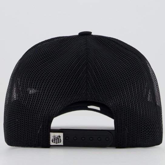 Boné Santos Trucker Preto e Branco