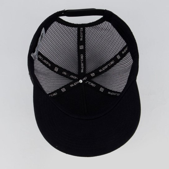 Boné Santos Trucker Preto e Branco