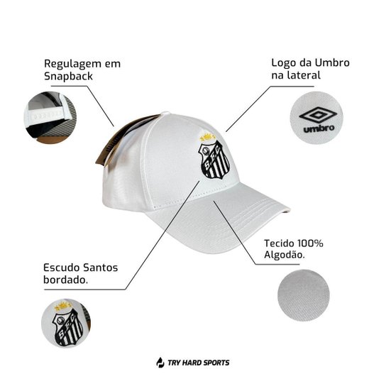 Boné Santos Viagem Unisex 2024 Umbro Clubes