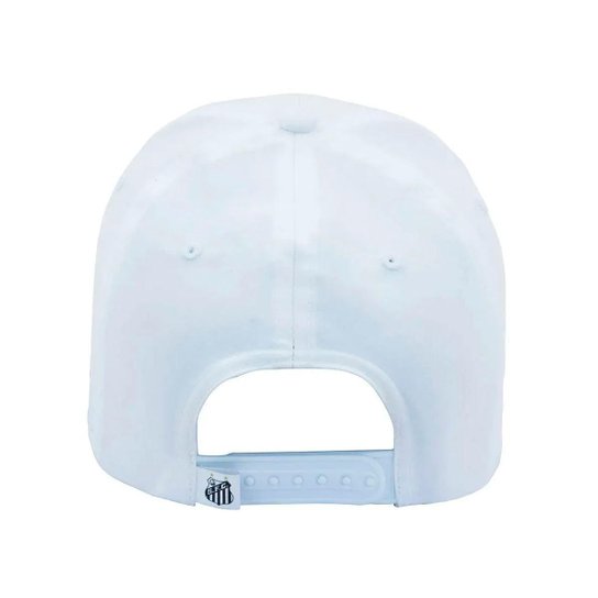 Boné Supercap Santos Escudo Frontal Central Licenciado Branco