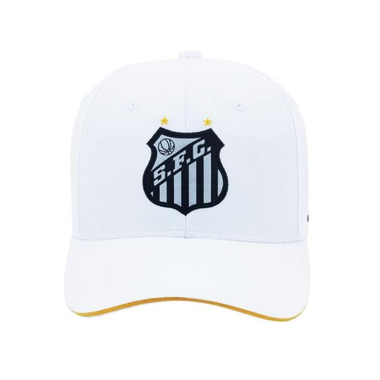 BONÉ SUPERCAP SANTOS ESCUDO PATCH BORDADO - BRANCO UN
