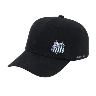 BONÉ SUPERCAP SANTOS ESCUDO - PRETO UN