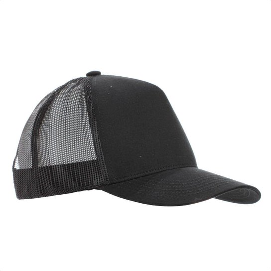 Boné Supercap Santos FC Trucker Aba Curva Preto - Único