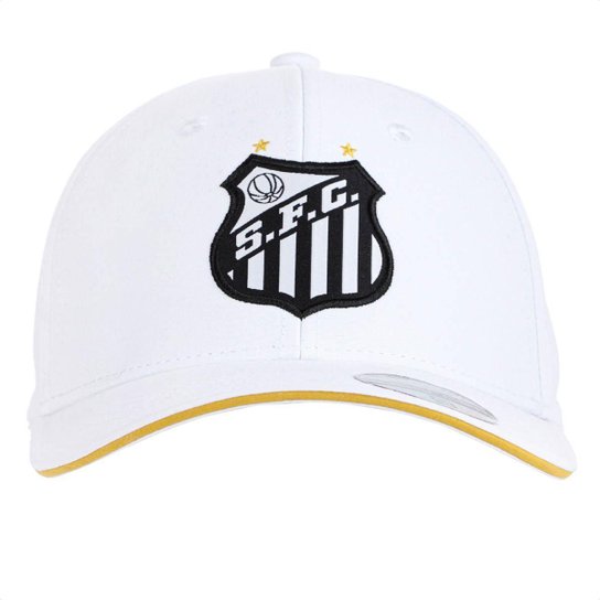 Boné Supercap Santos Patch Aplicado Aba Curva Branco - Único