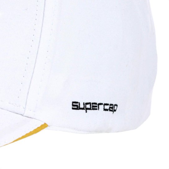 Boné Supercap Santos Patch Aplicado Aba Curva Branco - Único